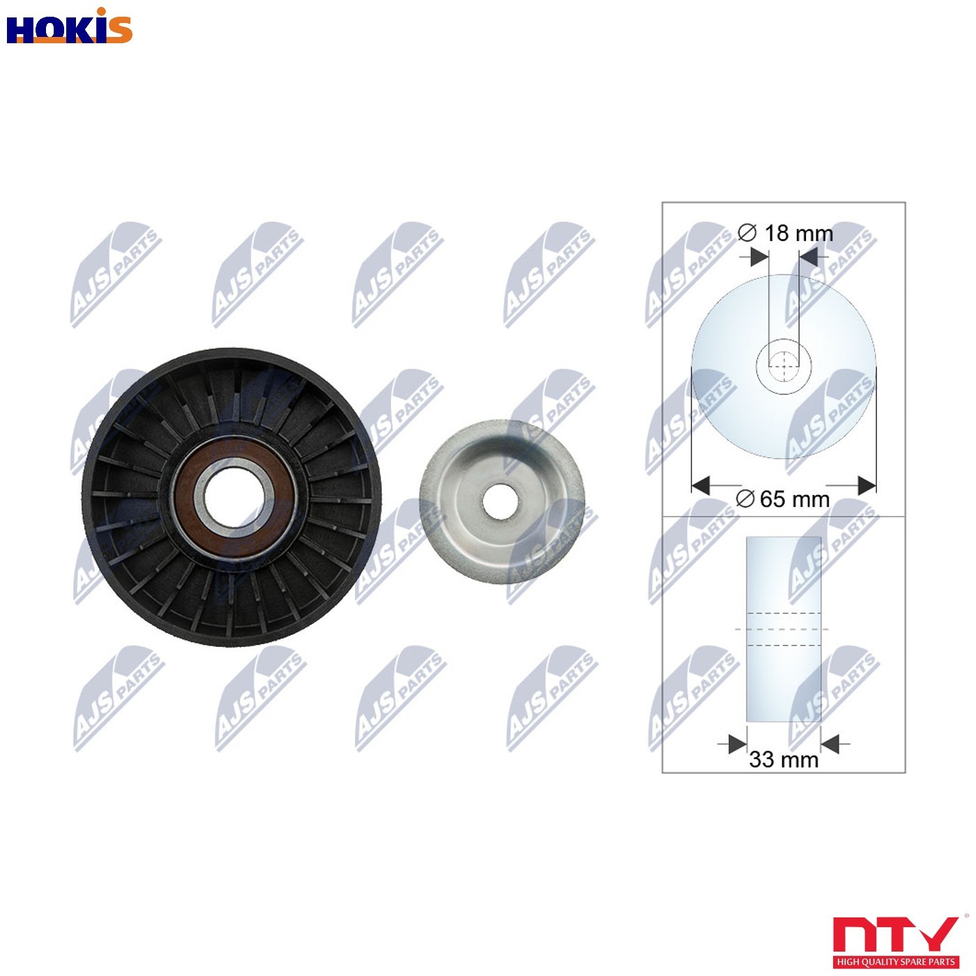 2x ✅Fits NTY RNK-CH-054 PULLEY IDLER V-BELT ⭐UK Seller⭐ - Image 9