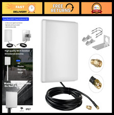 15dBi Dual Band Long-Range WiFi Antenna 2.4GHz 5GHz with 10ft Cable for Router I
