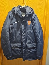 ARSENAL FC NIKE RARE NAVY SOCCER FOOTBALL ACTIVE TRACK JACKET COAT SIZE M Used