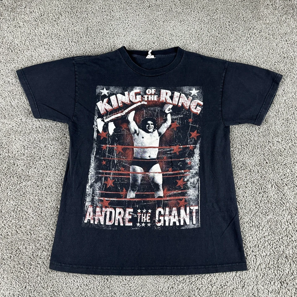 Camisa De Colección Andre The Giant Para Hombre Mediana WWE Lucha Rey del Anillo Años 90 Foto 2 de 4