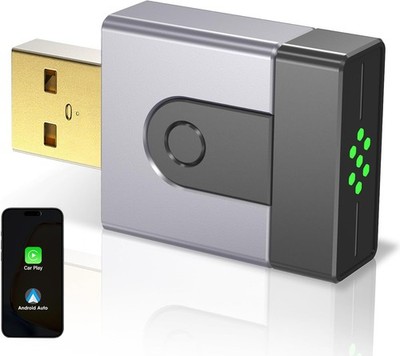 2-in-1 Mini CarPlay Wireless & Android Auto Wireless Adapter, Aufrüstung 