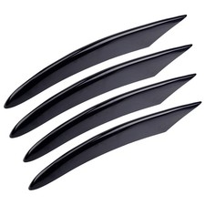 Glossy Black ABS DRL Fog Light Lamp Cover For Mercedes Benz C Class 2015-18 pd