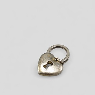 Mulberry Heart Keyring in Silver