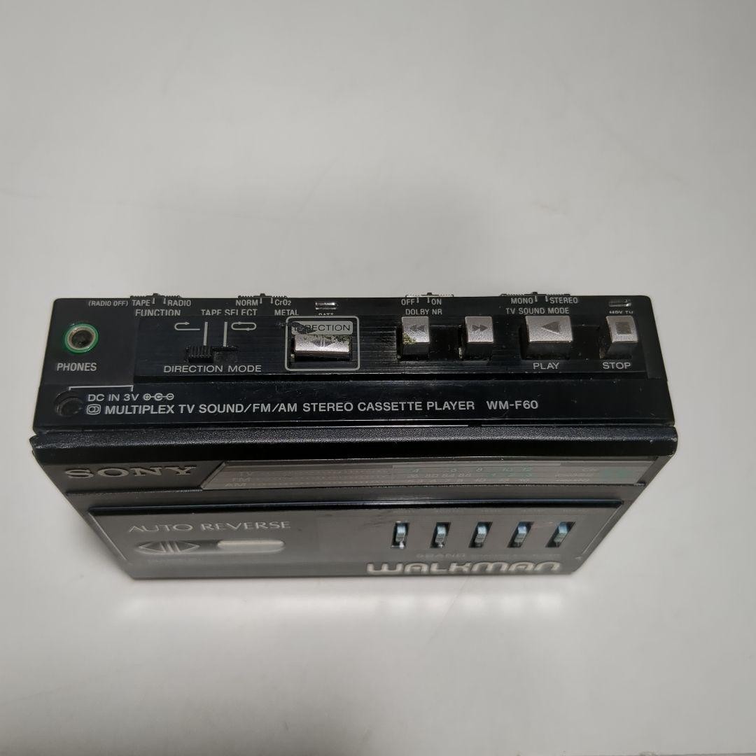 (s) SONY　ソニー　ウォークマン　WM-F60 SONY Walkman WM-F60 Cassette Player Radio Black Untested as is