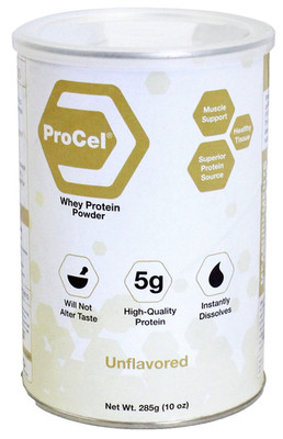 ProCel Whey Protein Powder UNFLAVORED 10oz ( Product # GH80 ) ^^