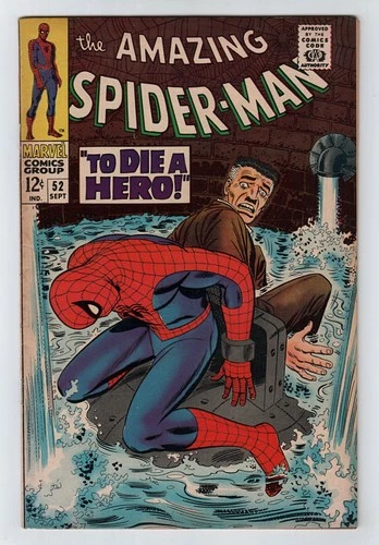 Marvel 1967 AMAZING SPIDER-MAN No. 52 vs. KINGPIN (3rd) FN 6.0 MJ & GWEN STACY