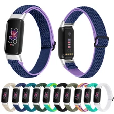 For Fitbit Luxe Watchband Replacement Elastic Woven Nylon Sport Watch Band Strap