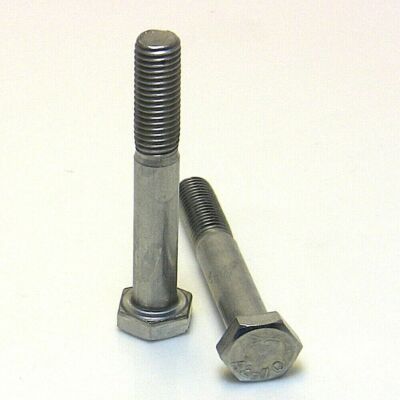 50 Viti Esagonali M6 X 80 Mm Acciaio Zincato - Bulloni A Testa Esagonale DIN 571 Per Legno E PVC - Foto 4