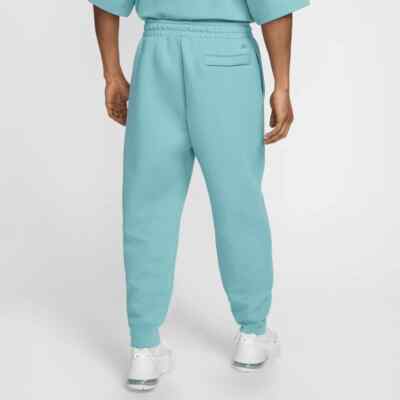 Nike Sportswear Tech Denim Turq Blue Fleece Pants Size M