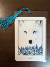 "PURITY" Bookmark Oracle Sacred Deck Card NEW Destiny Gift Tarot Art WHITE WOLF