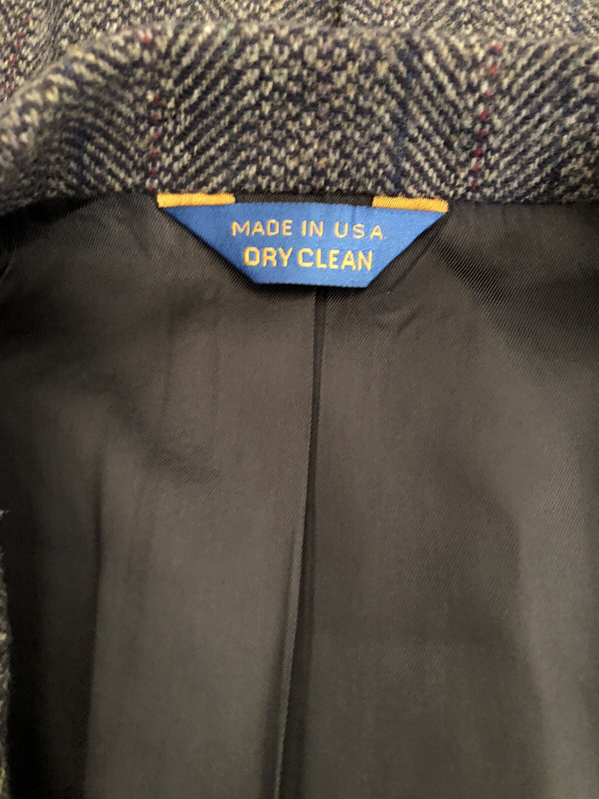 PENDLETON WESTERN  BLUE GRAY HERRINGBONE TWEED SP… - image 5