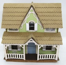 Hand-Built Cardboard and Balsam Wood Railroad Platform House.