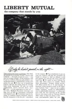 1961 Liberty Mutual Insurance: Careless If Only Driver Vintage Print Ad