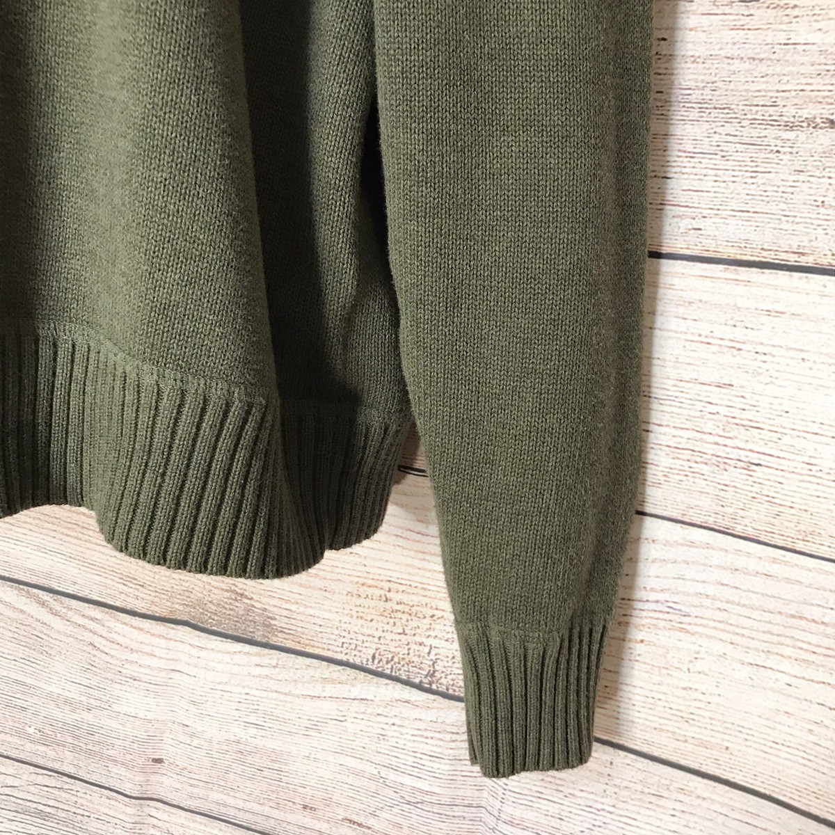 Pull American Living Quarter Zip – Vert, 100% Coton – Taille XL (20)