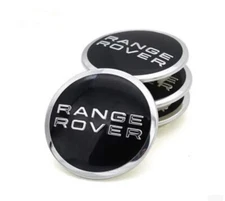4x Black Range Rover Wheel Center Hub Caps Land Rover Supercharged