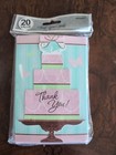 Blushing Bride Cake Bridal Shower Pink Wedding Party  Thank You Notes Cards C2