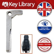 HU64 Key Blade For Mercedes Chrome Remote A C E SL SLK CLS Class 2011 - 2018