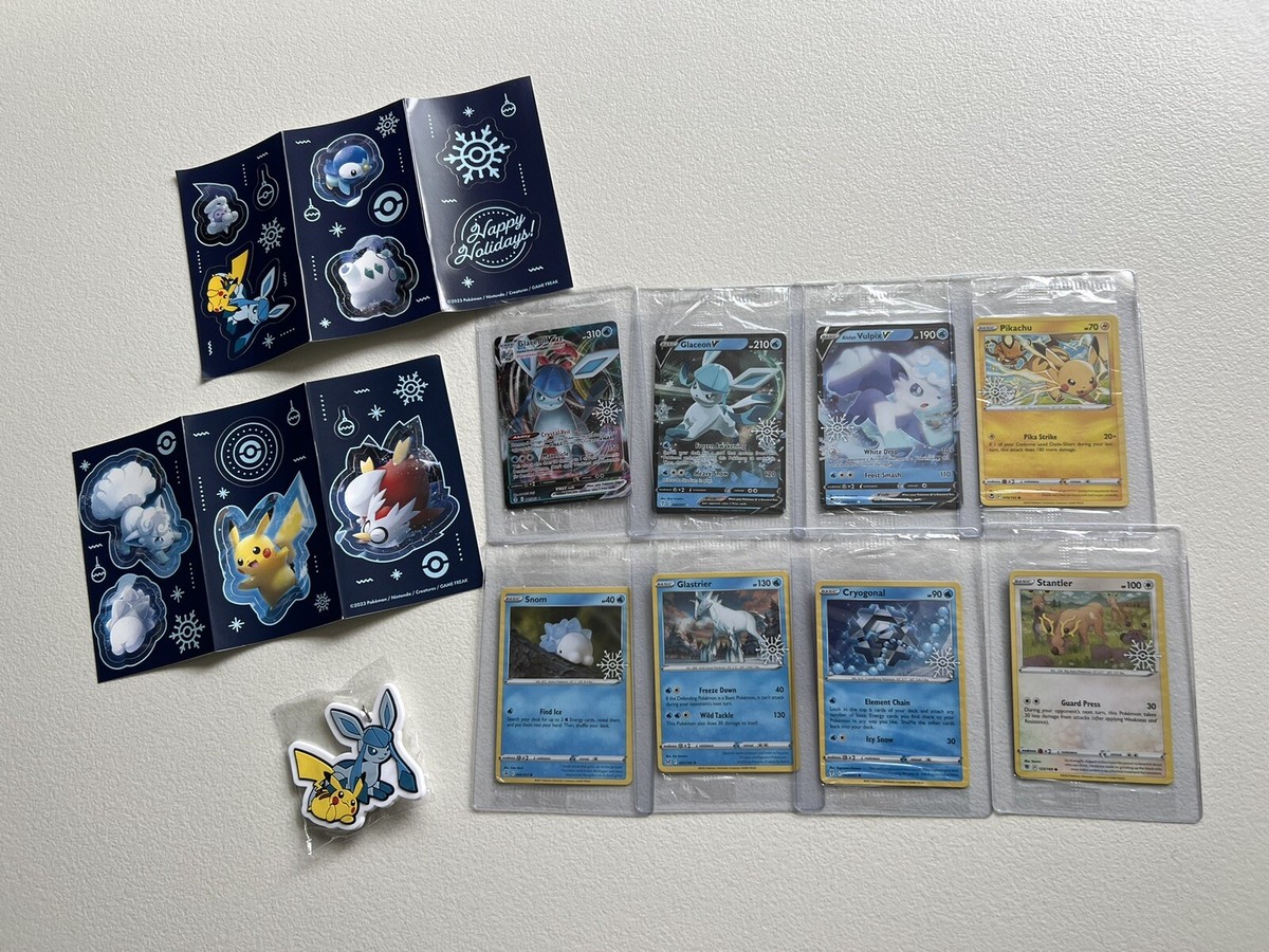 holiday calendar pokemon card list Pokemon TCG 2023 Holiday Advent Calendar Contents (Promos, Keychain,  Stickers)