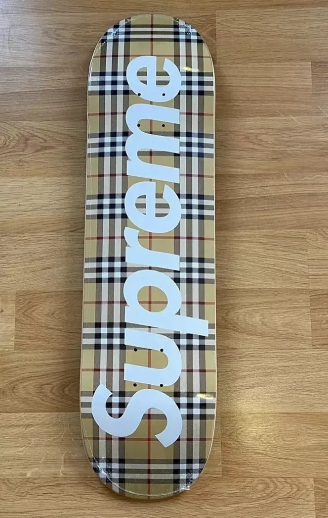 Supreme Burberry Skateboard Beige deck