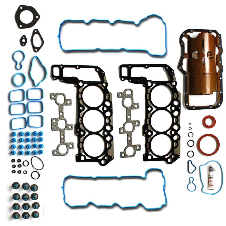 Juego de culata de junta completa ECCPP para 05-12 Dodge Ram Dakota Durango Jeep 3,7 L VIN K Foto 3 de 4