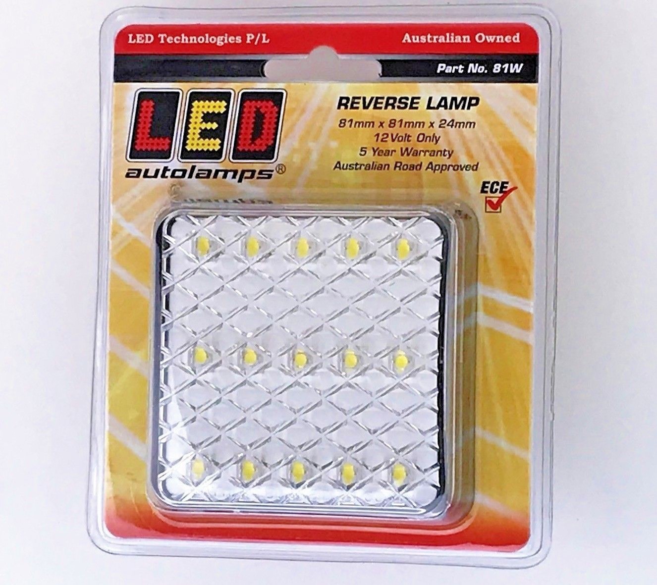 1 x LED AUTOLAMPS 81W Reverse Lamp Light Compact Slimline 12 Volt Truck Trailer