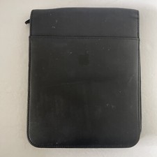 Vintage Apple Computer Black Leather Notebook Case With Calculator
