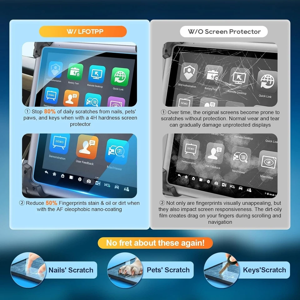 High Clarity Scratch-Resistant Screen Protectors for 9.7 Inch Devices - 2 Pack - Image 4 of 4