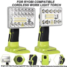 5'' 3'' Cordless LED Work Light Flashlight Spotlight for Ryobi 18V Li-ion Lamp