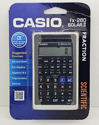 Casio FX-260 Solar II Fraction Scientific Calculator NEW SEALED