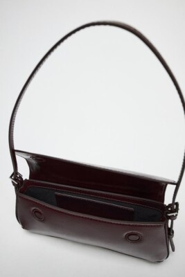 【ZARA】フラップ ショルダーバッグ | 6565/510 Zara Flap Shoulder Bag ( White 6565/510/850 , Bordeaux 6565