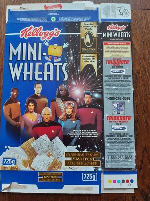 Star Trek Kellogg's Mini Wheats Empty Special Collectors Pack Trivia Cards 1996