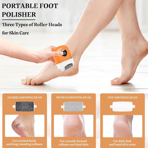 Digital Electric Foot Grinder File Callus Dead Skin Remover Pedicure Tool US - Picture 7 of 11