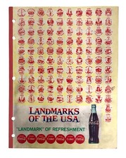 1940s Coca-Cola Landmarks of the USA School Note Tablet Unused