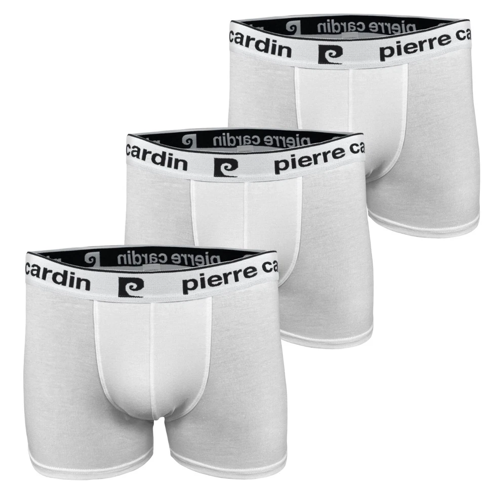 Boxer uomo tinta unita in cotone bielastico PIERRE CARDIN (3 pezzi) mod. PCU24 - Immagine 2 di 4