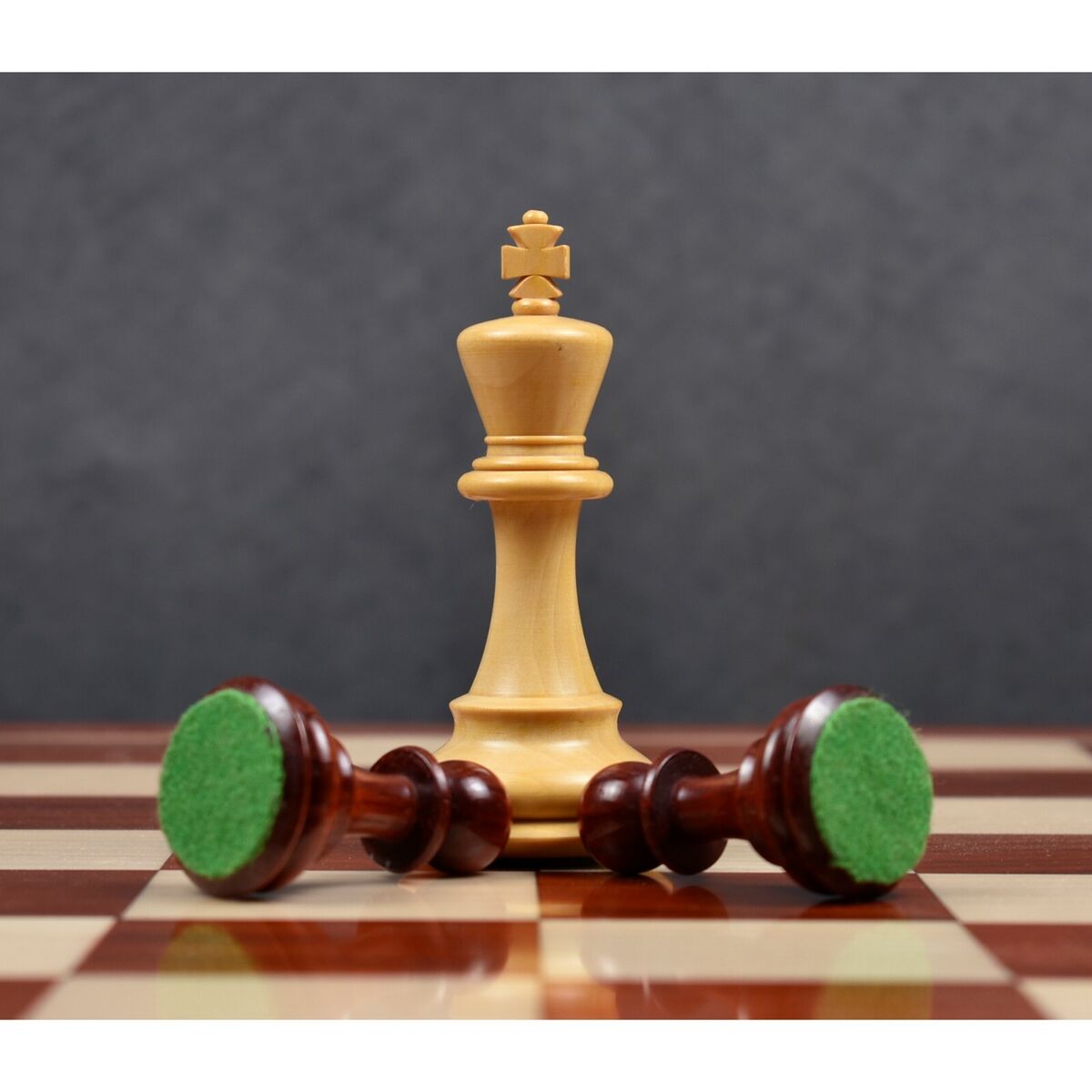 3.9 Craftsman Series Staunton Chess Pieces Only Set - Triple weighted  Ebony Wood – royalchessmall