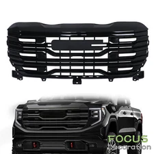 Gloss Black For GMC Sierra 1500 AT4/AT4X 2022-2024 84815160 Front Bumper Grille