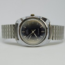 Vintage Timex Electric Dynabeat A CELL Quartz Men's Watch Sz. 8 1/4" for Repairs