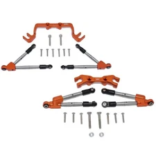 NEW GPM Aluminum Front & Rear Tie Rods with Stabilizer Orange : Traxxas Hoss