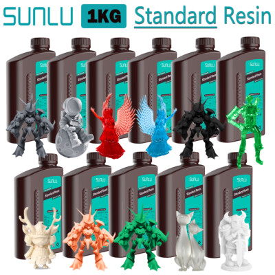 SUNLU 1KG Standard Resin,3D Drucker Resin 1KG,for LCD DLP SLA Resin 3D Printers