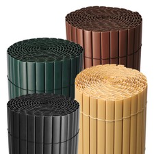 Bamboo Slat Fence Screen Roll Screening Fencing Privacy Sun Panel Garden Outdoor