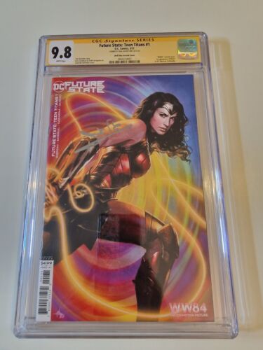 Future State Teen Titans #1 WW84 Variant CGC 9.8 Signed By Gal Gadot - Afbeelding 1 van 5