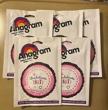 Set Of 5 Bachelorette Party 18'' Anagram Balloons Birthday Party Decorations