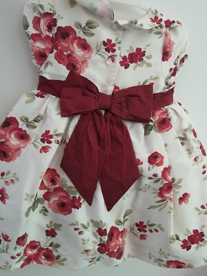 Robe Fille 100% Soie Janie And Jack - Taille 5T, Rose Tartan, Neuve Avec étiquette