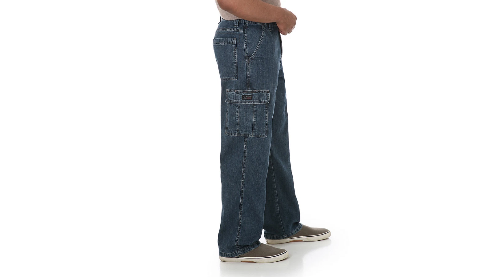 Wrangler Men's Cargo Jeans 6 Pocket  - Relaxed Fit - 1070LGWDS image 8