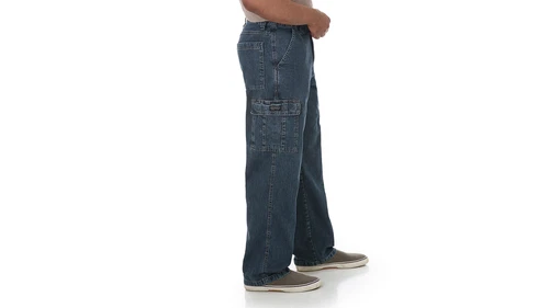 Wrangler Men's Cargo Jeans 6 Pocket  - Relaxed Fit - 1070LGWDS image 8