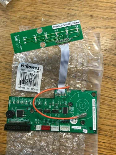 FELLOWES SHREDDER C120Ci / C220Ci UNIVERSAL CONTROL PCB P/N 206612 NEW OEM