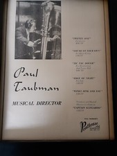 Paul Taubman Musical Director CBS NBC TV Rare Original Promo Poster Ad Framed!