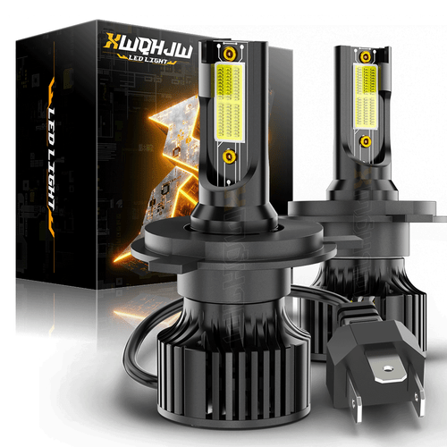 XWQHJW H4 9003 LED Headlight Bulbs High Low Beam Conversion Kit 6000K White - Picture 1 of 13