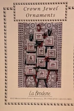 Crown Jewel Ornaments Cross Stitch Pattern book by La Broderie
