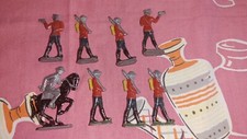 Vintage Antique WWI Lead Soldier Cavalry Lot of 8